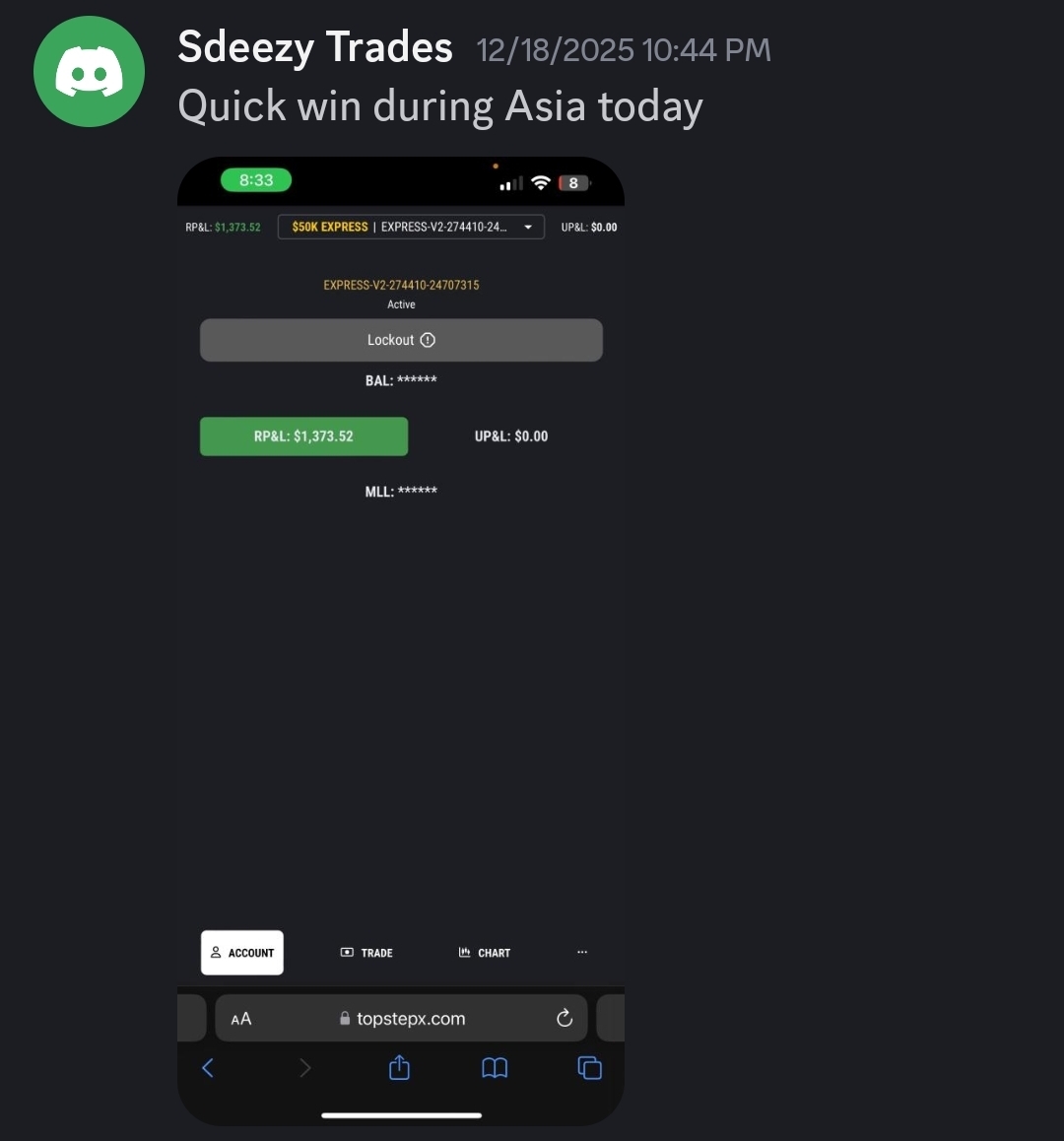 Sdeezy Trades result